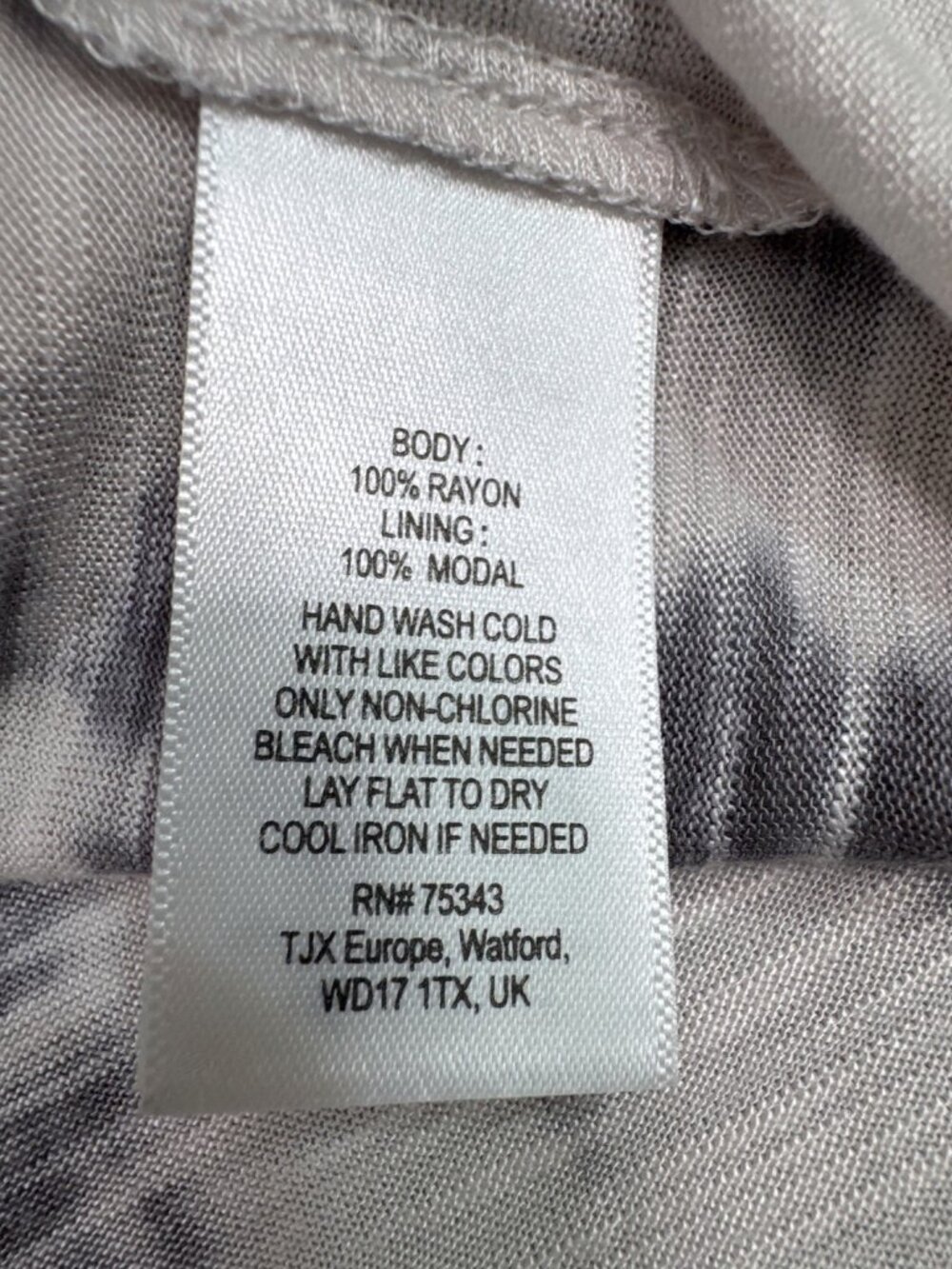 Cynthia Rowley Gray Tie-Dye Maxi Dress M Elastic Waist & Spaghetti Straps Travel - Picture 5 of 16